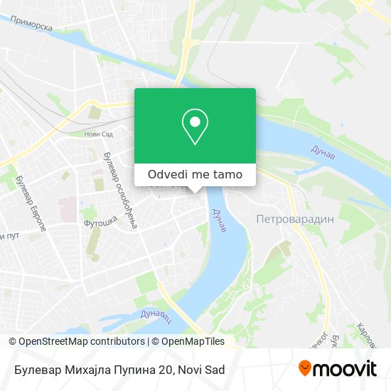 Булевар Михајла Пупина 20 mapa