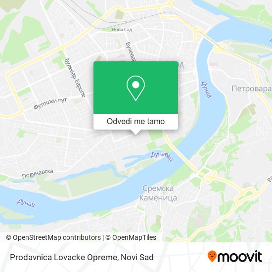 Prodavnica Lovacke Opreme mapa