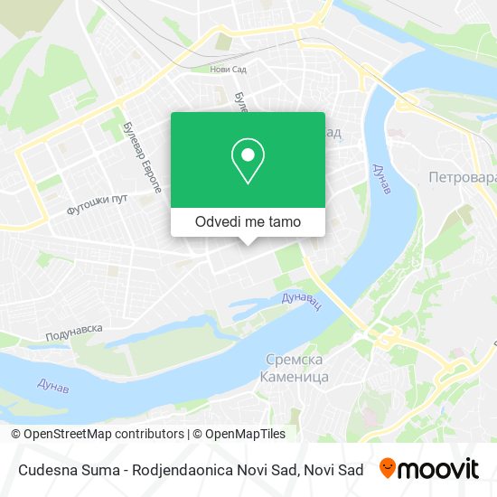 Cudesna Suma - Rodjendaonica Novi Sad mapa