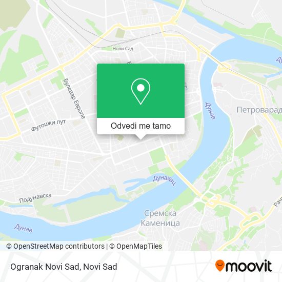 Ogranak Novi Sad mapa