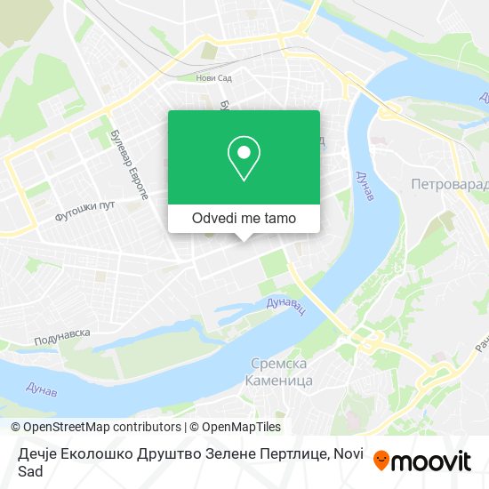 Дечје Еколошко Друштво Зелене Пертлице mapa