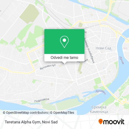 Teretana Alpha Gym mapa