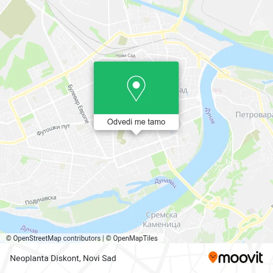 Neoplanta Diskont mapa