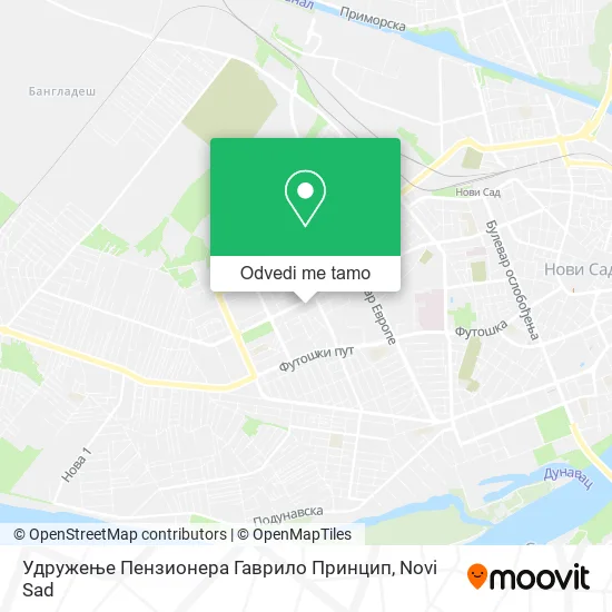 Удружење Пензионера Гаврило Принцип mapa