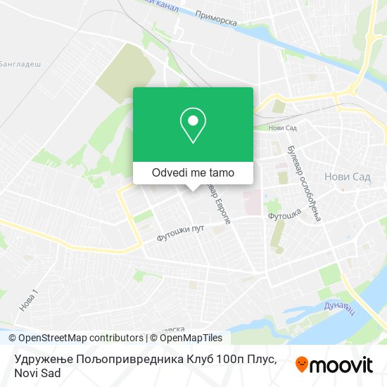 Удружење Пољопривредника Клуб 100п Плус mapa