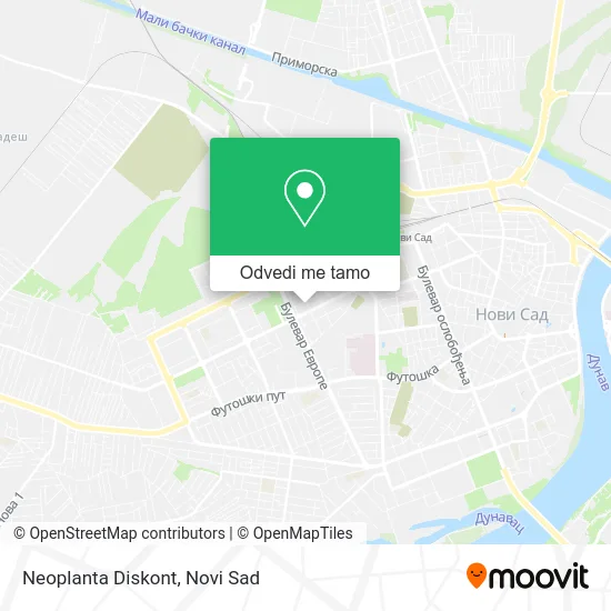 Neoplanta Diskont mapa