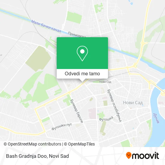 Bash Gradnja Doo mapa