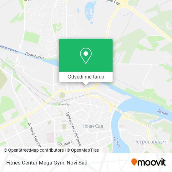 Fitnes Centar Mega Gym mapa