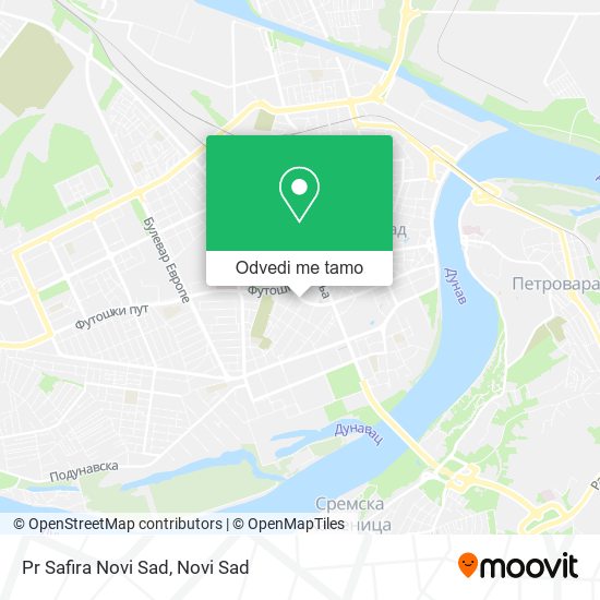 Pr Safira Novi Sad mapa