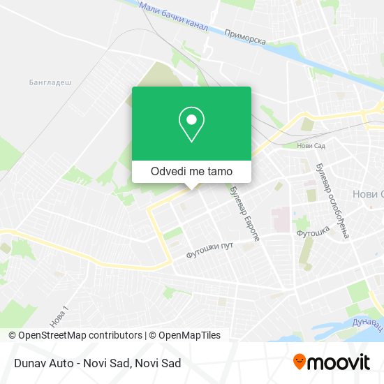 Dunav Auto - Novi Sad mapa