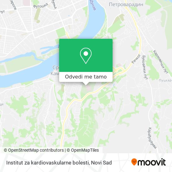 Institut za kardiovaskularne bolesti mapa