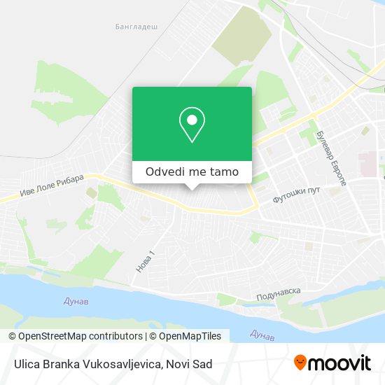 Ulica Branka Vukosavljevica mapa