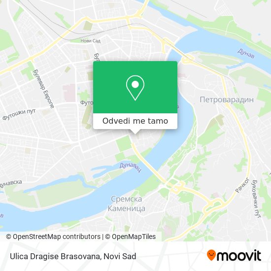 Ulica Dragise Brasovana mapa