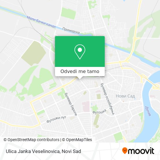 Ulica Janka Veselinovica mapa