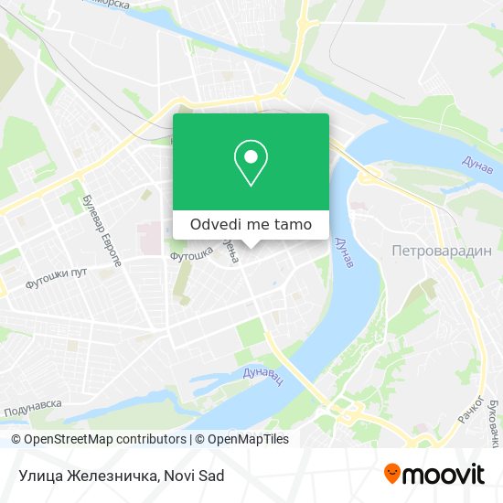 Улица Железничка mapa