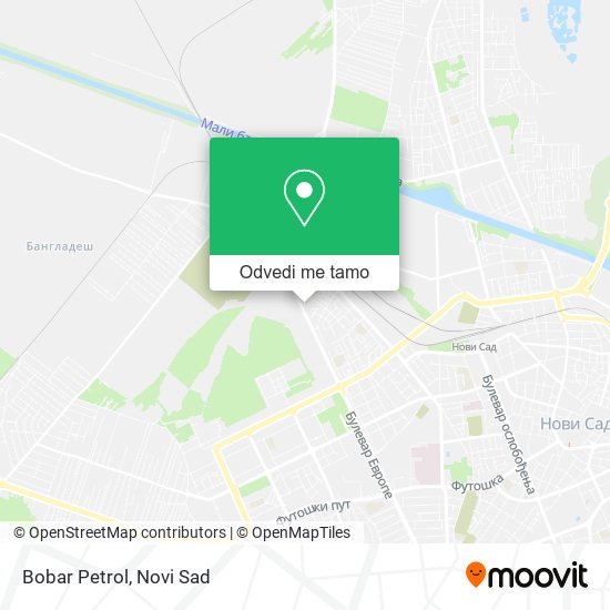 Bobar Petrol mapa