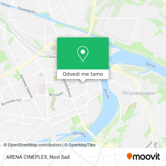 ARENA CINEPLEX mapa