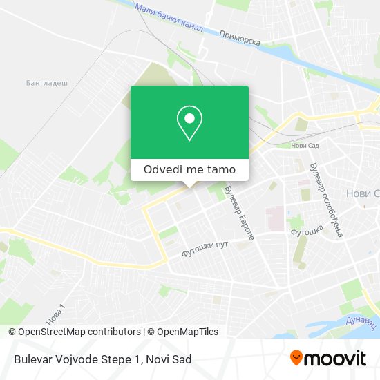 Bulevar Vojvode Stepe 1 mapa