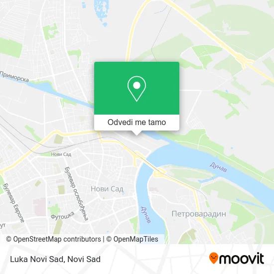 Luka Novi Sad mapa