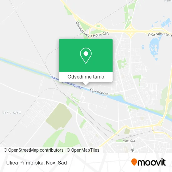 Ulica Primorska mapa