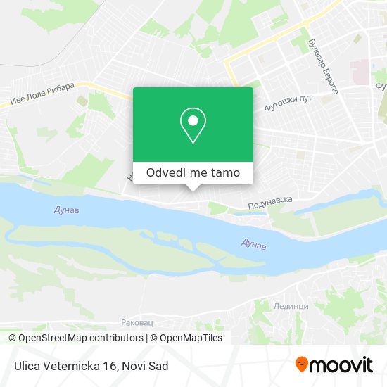 Ulica Veternicka 16 mapa