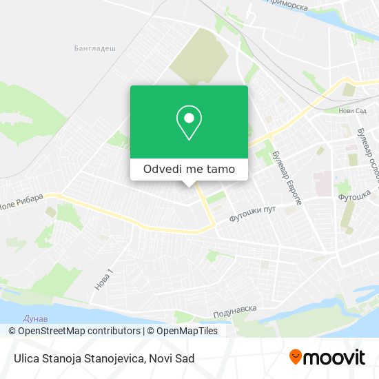 Ulica Stanoja Stanojevica mapa