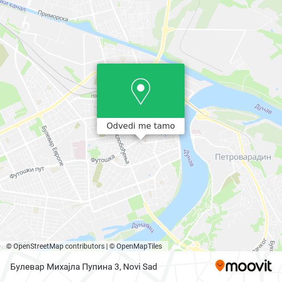 Булевар Михајла Пупина 3 mapa