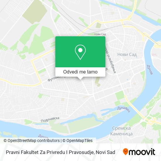 Pravni Fakultet Za Privredu I Pravosudje mapa