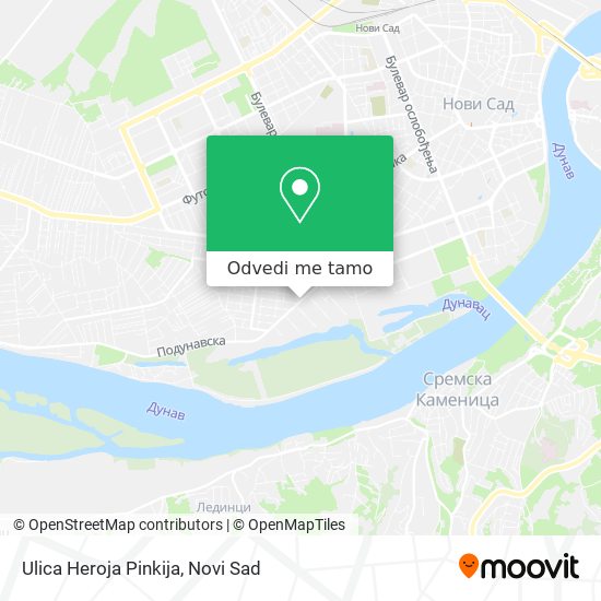 Ulica Heroja Pinkija mapa