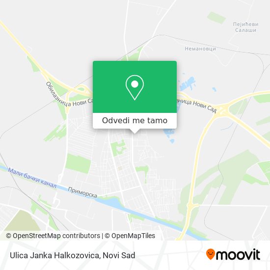 Ulica Janka Halkozovica mapa