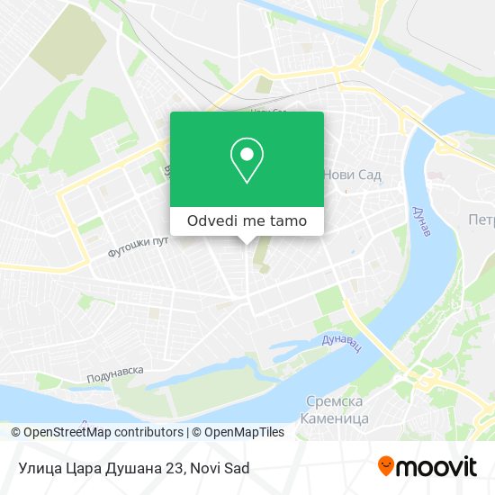 Улица Цара Душана 23 mapa