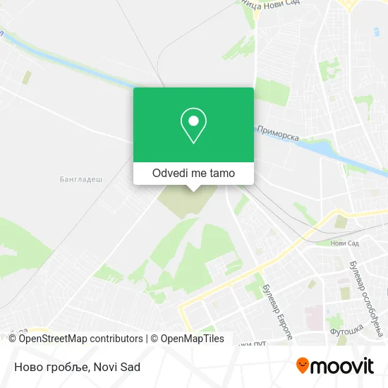 Ново гробље mapa
