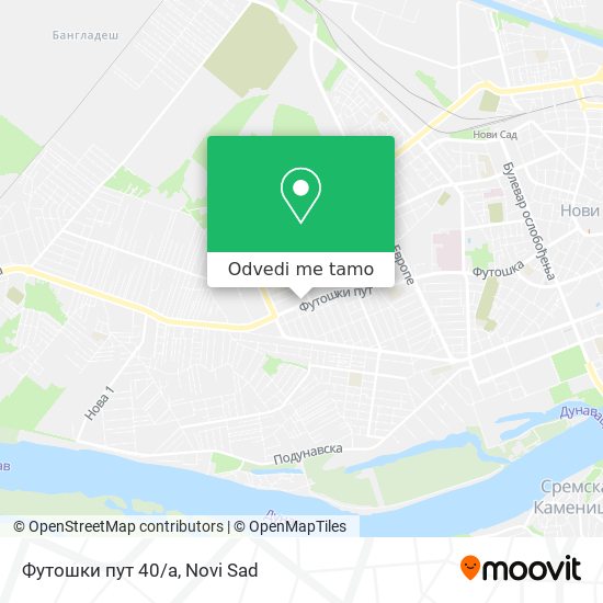 Футошки пут 40/a mapa