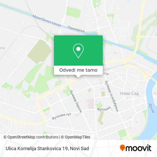 Ulica Kornelija Stankovica 19 mapa