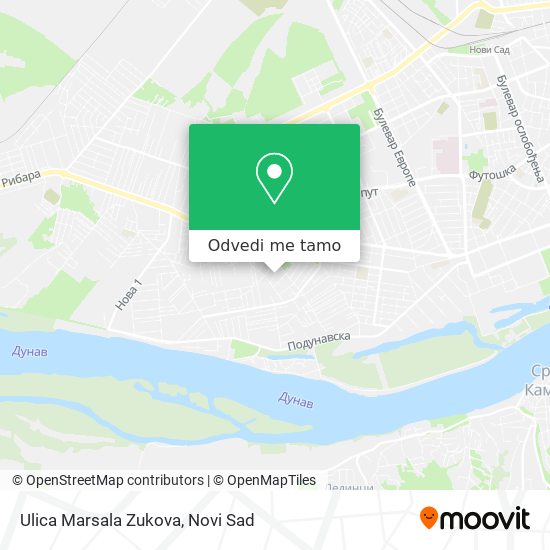 Ulica Marsala Zukova mapa