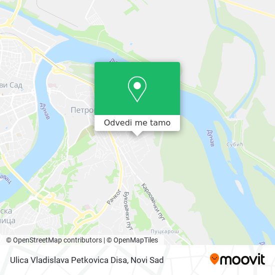 Ulica Vladislava Petkovica Disa mapa