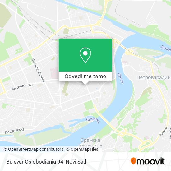 Bulevar Oslobodjenja 94 mapa