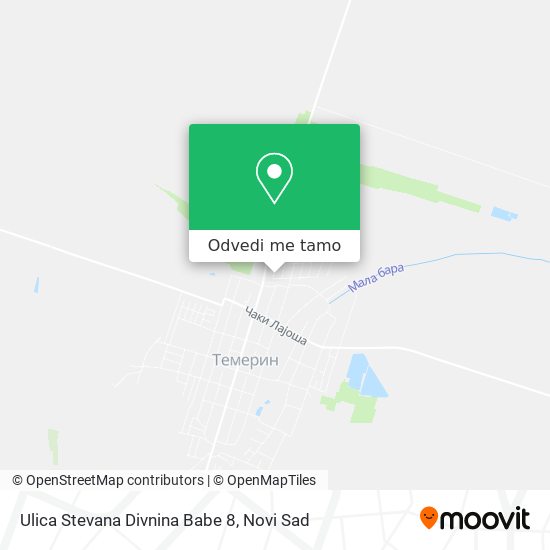 Ulica Stevana Divnina Babe 8 mapa