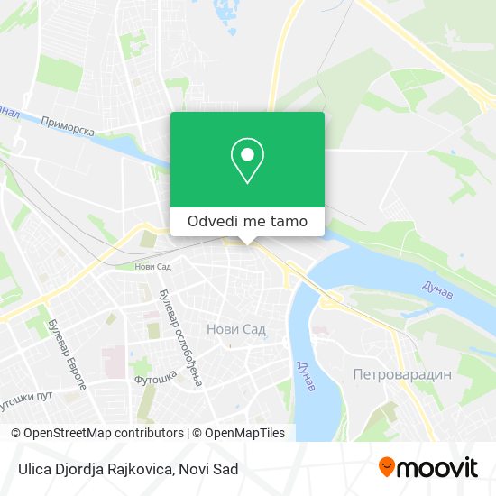 Ulica Djordja Rajkovica mapa