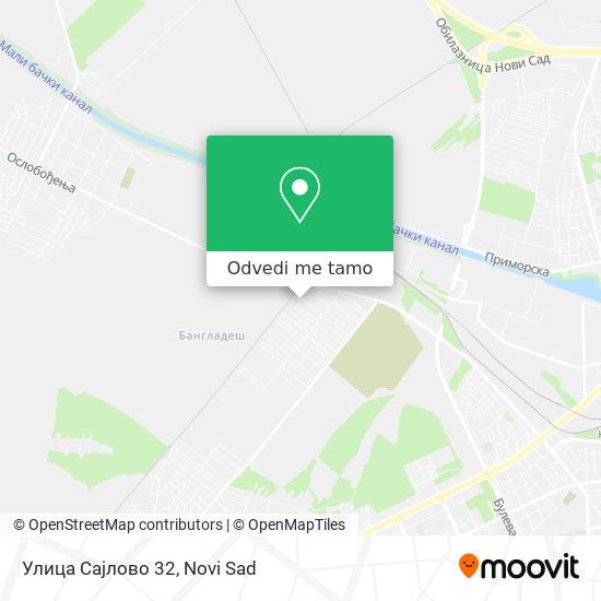 Улица Сајлово 32 mapa