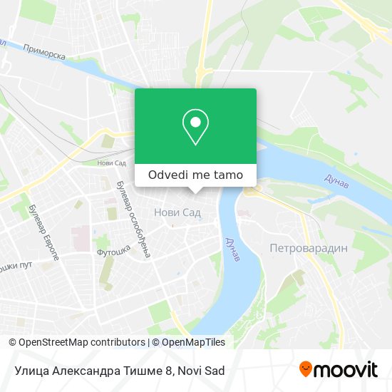 Улица Александра Тишме 8 mapa