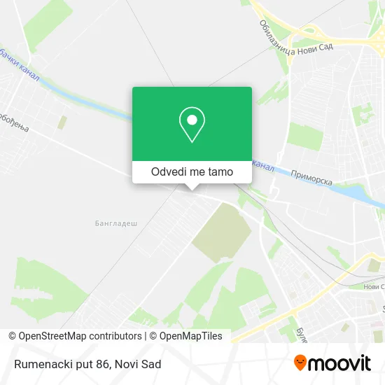 Rumenacki put 86 mapa