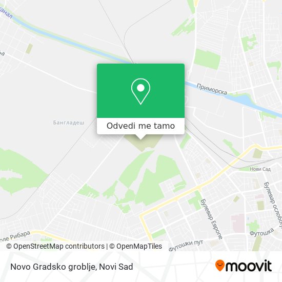 Novo Gradsko groblje mapa