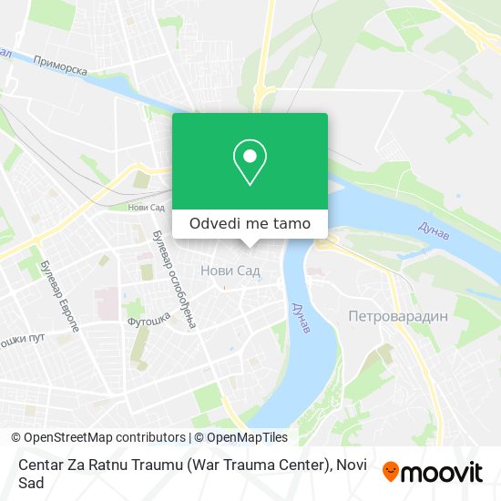 Centar Za Ratnu Traumu (War Trauma Center) mapa