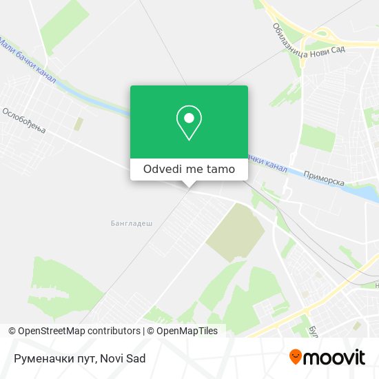 Руменачки пут mapa