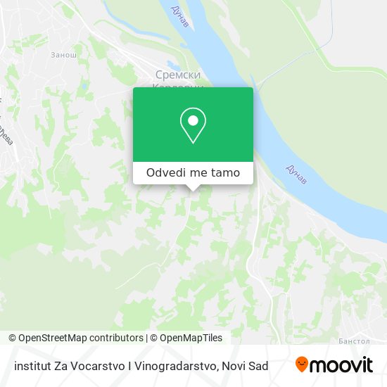 institut Za Vocarstvo I Vinogradarstvo mapa