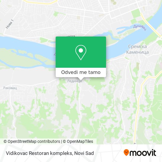 Vidikovac Restoran kompleks mapa