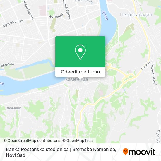 Banka Poštanska štedionica | Sremska Kamenica mapa