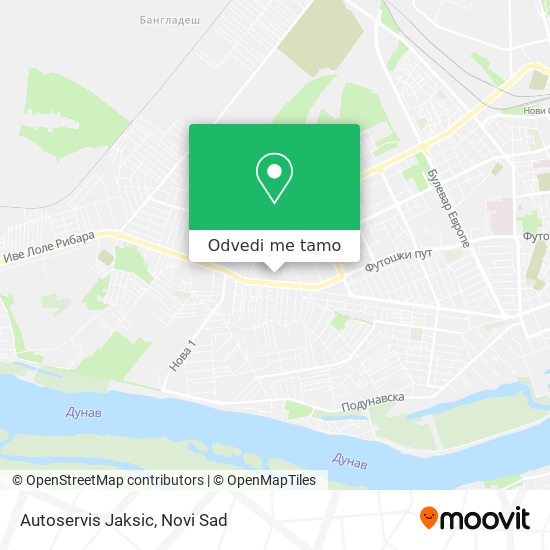 Autoservis Jaksic mapa