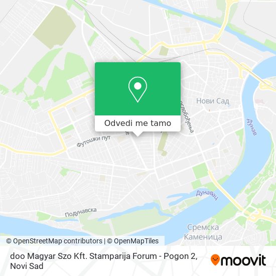 doo Magyar Szo Kft. Stamparija Forum - Pogon 2 mapa